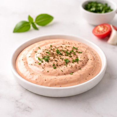 Image of Creamy Tomato Herb Salad Dressing