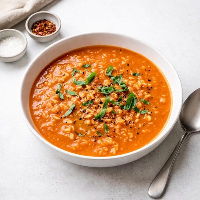 Image of Creamy Tomato Soup with Rice