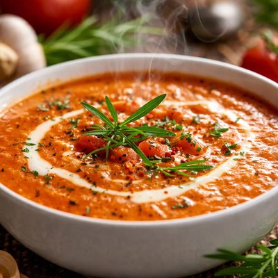 Image of Creamy Tomato Tarragon Soup