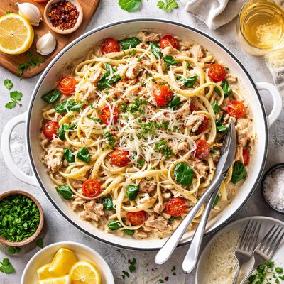 Image of Creamy Tuna Fettuccini