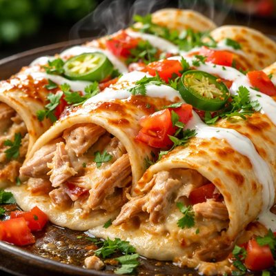 Image of Creamy Turkey Enchiladas
