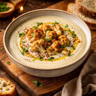 Image of Creamy Vegan Cauliflower Soup