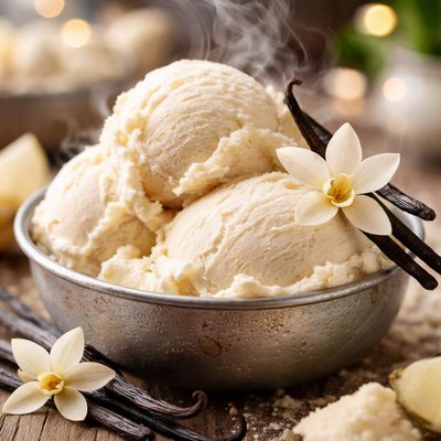 Image of Creamy Vegan Vanilla Ice Cream