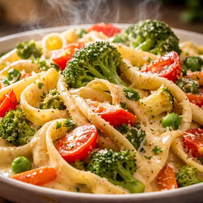Image of Creamy Vegetable Pasta