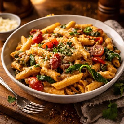 Image of Creamy Vegetarian Cajun Pasta