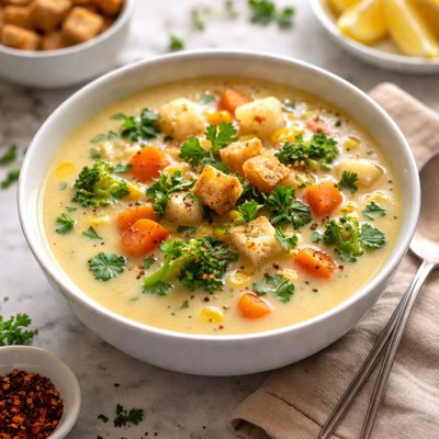 Image of Creamy Veggie Soup