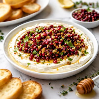 Image of Creamy Whipped Brie with Cranberry Salsa