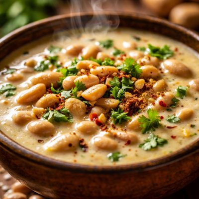 Image of Creamy White Bean and Peanut Soup