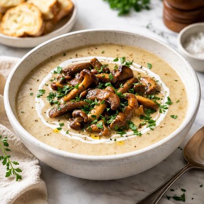 Image of Creamy Wild Mushroom Soup