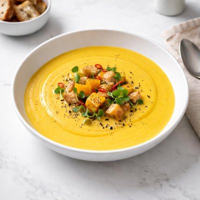 Image of Creamy Yellow Pepper Soup