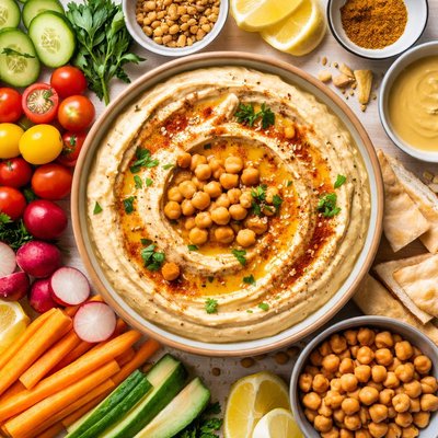 Image of Creamy Yummy Hummus Hummos Hummous However U Spell It