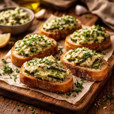 Image of Creamy Zucchini Crostini