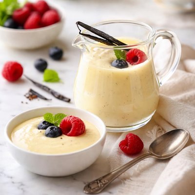 Image of Creme Anglaise Vanilla Custard Sauce