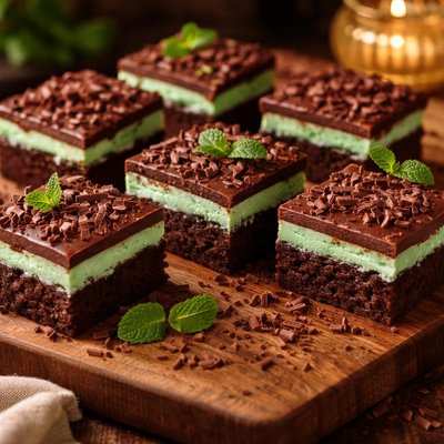 Image of Creme De Menthe Brownie Squares