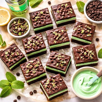 Image of Creme De Menthe Brownies