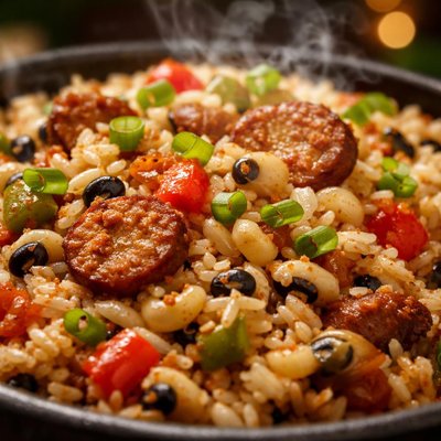 Image of Creole Black Eyes and Rice for the Crock Pot
