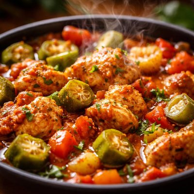 Image of Creole Chicken and Okra Recipe
