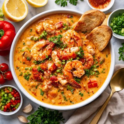 Image of Creole Shrimp and Lobster Bisque