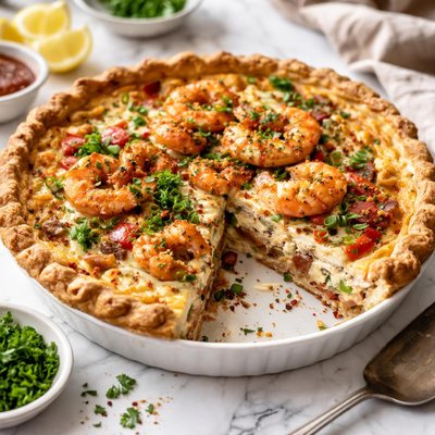 Image of Creole Shrimp Quiche