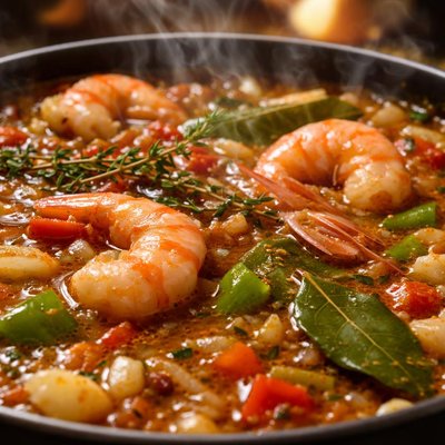 Image of Creole Shrimp Stock
