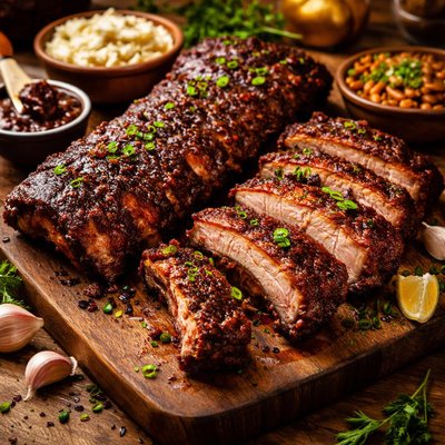 Image of Creole Style Smoked Baby Back Ribs