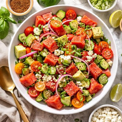 Image of Creole Watermelon Feta Salad