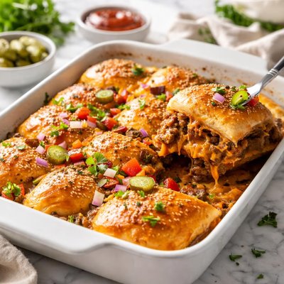 Image of Crescent Cheeseburger Bake