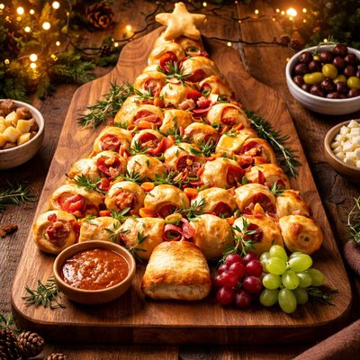 Image of Crescent Holiday Appetizer Tree