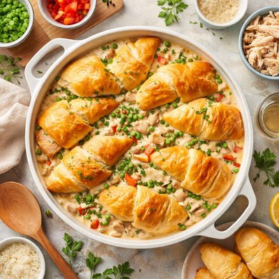 Image of Crescent Topped Chicken a La King