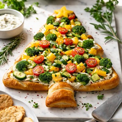 Image of Crescent Veggie Tree Appetizer