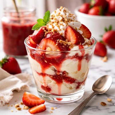 Image of Crimson Strawberry Sundae Topper