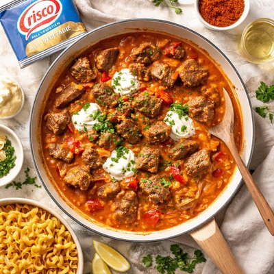 Image of Crisco Beef Paprikash