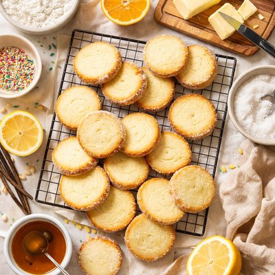 Image of Crisp Butter Cookies Refrigerator Cookies