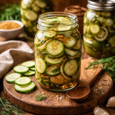 Image of Crisp Cucumber Freezer Pickles