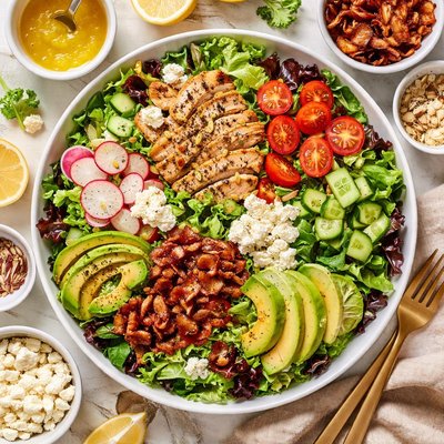 Image of Crisp Green Salad with Lemon Vinaigrette