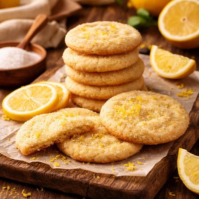 Image of Crisp Lemon Sugar Cookies