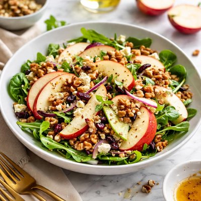 Image of Crisp N Good Apple Salad with Walnuts and Walnut Oil Dressing