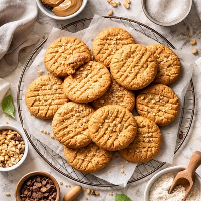 Image of Crisp Peanut Butter Cookies