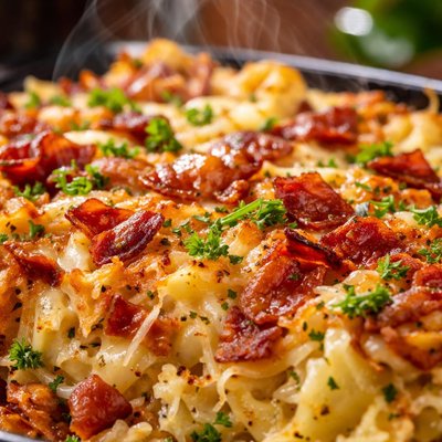 Image of Crisp Potato and Bacon Casserole