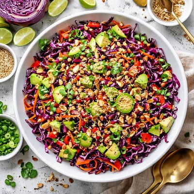 Image of Crisp Red Cabbage Salad