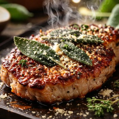 Image of Crisp Sage and Parmesan Pork