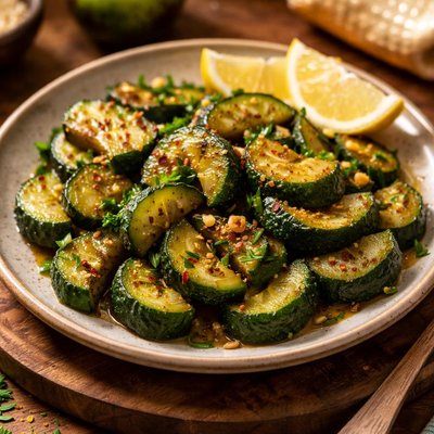 Image of Crisp Sauteed Cucumbers with Lemon