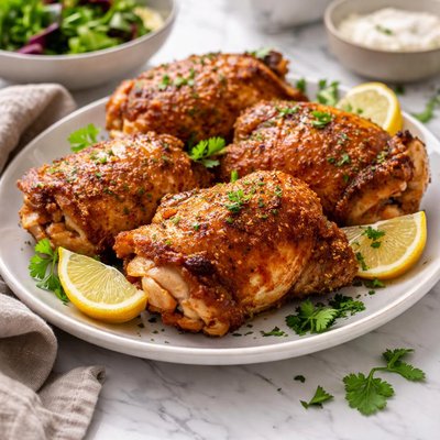 Image of Crispy Air Fried Chicken Thighs