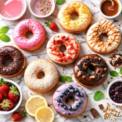 Image of Crispy and Creamy Doughnuts