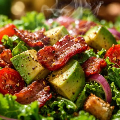 Image of Crispy Bacon and Avocado Salad