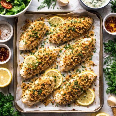 Image of Crispy Baked Fish Herbs