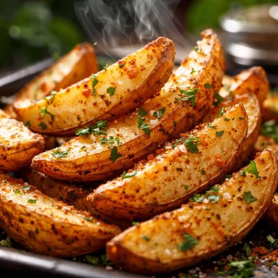 Image of Crispy Baked Potato Wedges Low Fat