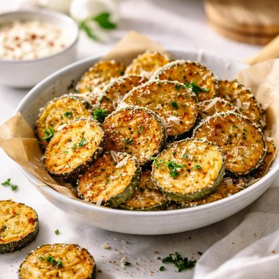 Image of Chips de Calabacín Crujientes al Horno Keto