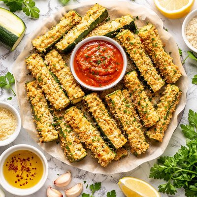 Image of Crispy Baked Zucchini Sticks