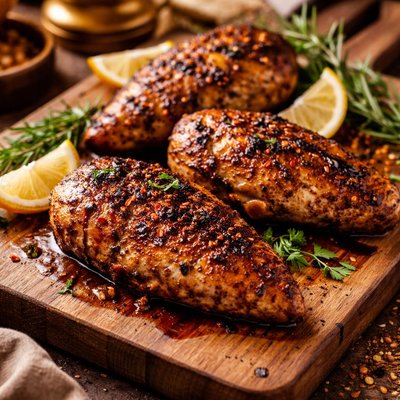 Image of Crispy Balsamic Baked Chicken Breasts